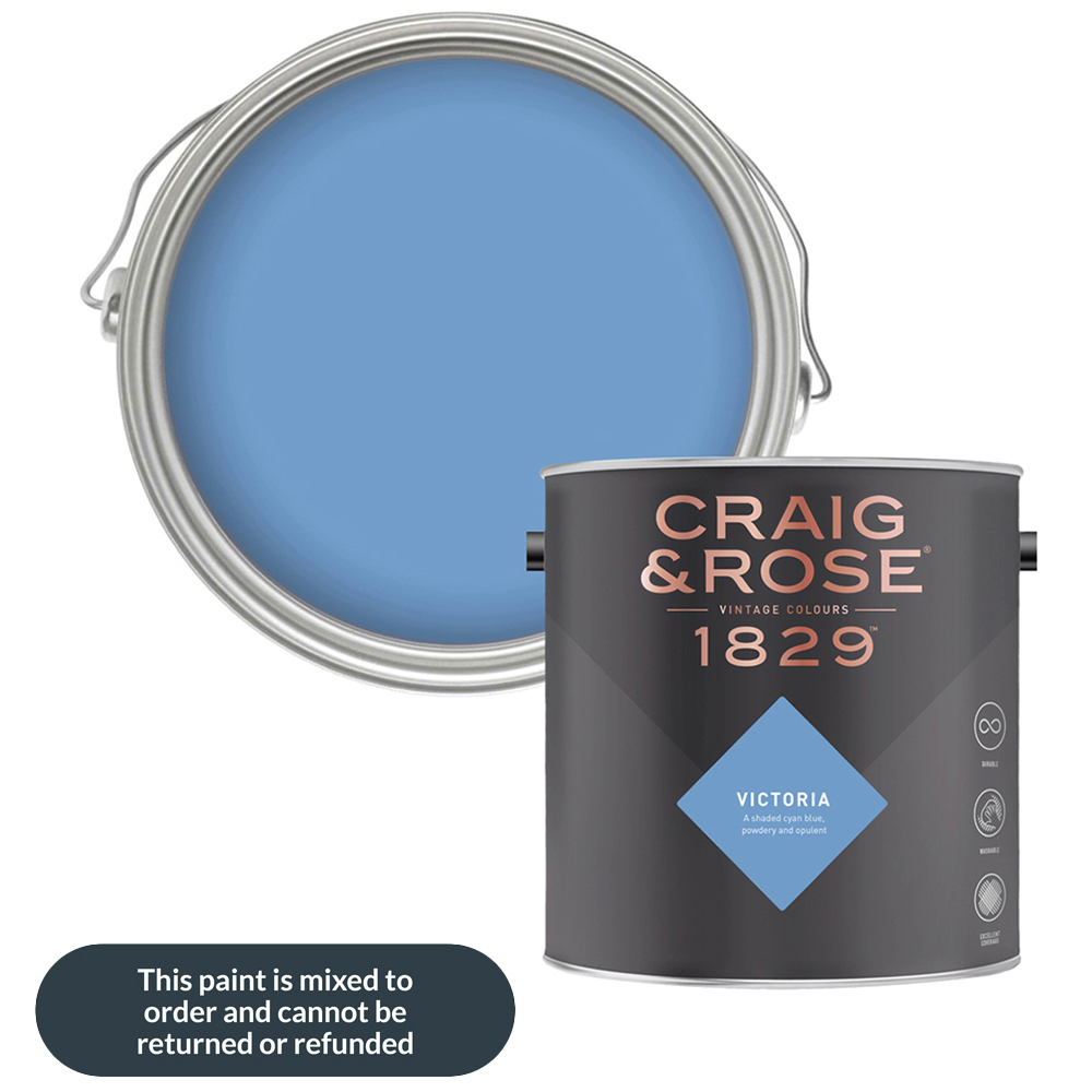 Craig & Rose Walls and Ceilings Victoria Chalky Emulsion Paint 5L