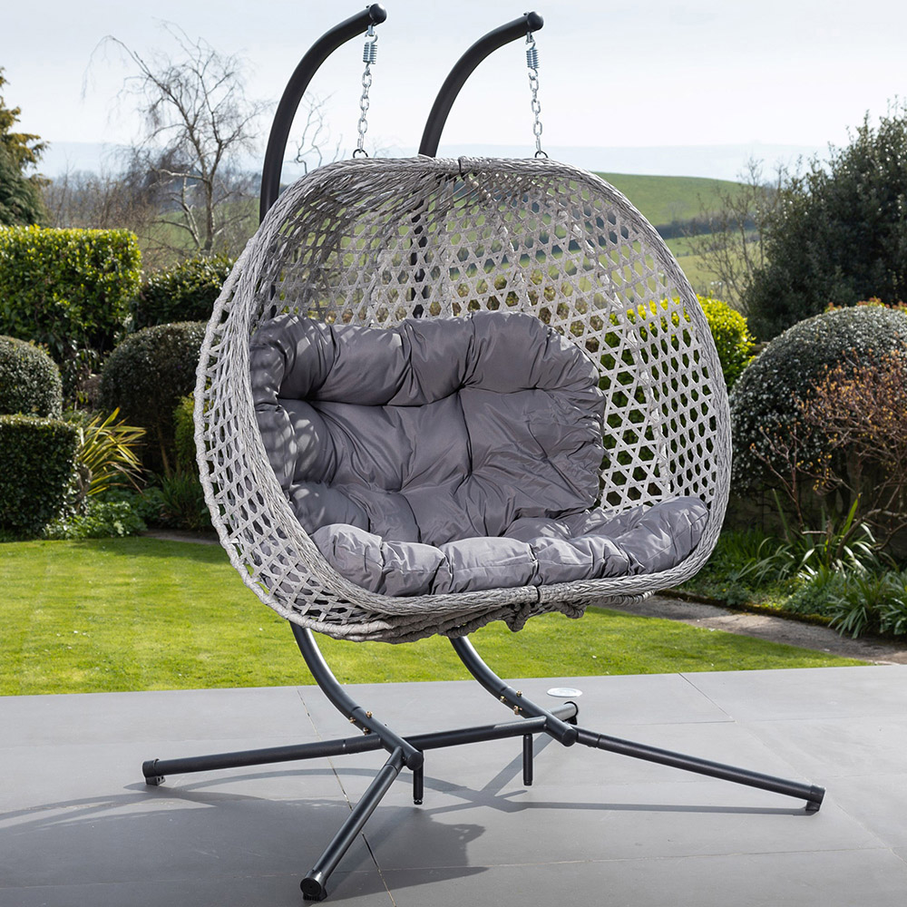 Artemis Beauchamp 2 Seater Dark Grey Swinging Garden Seat
