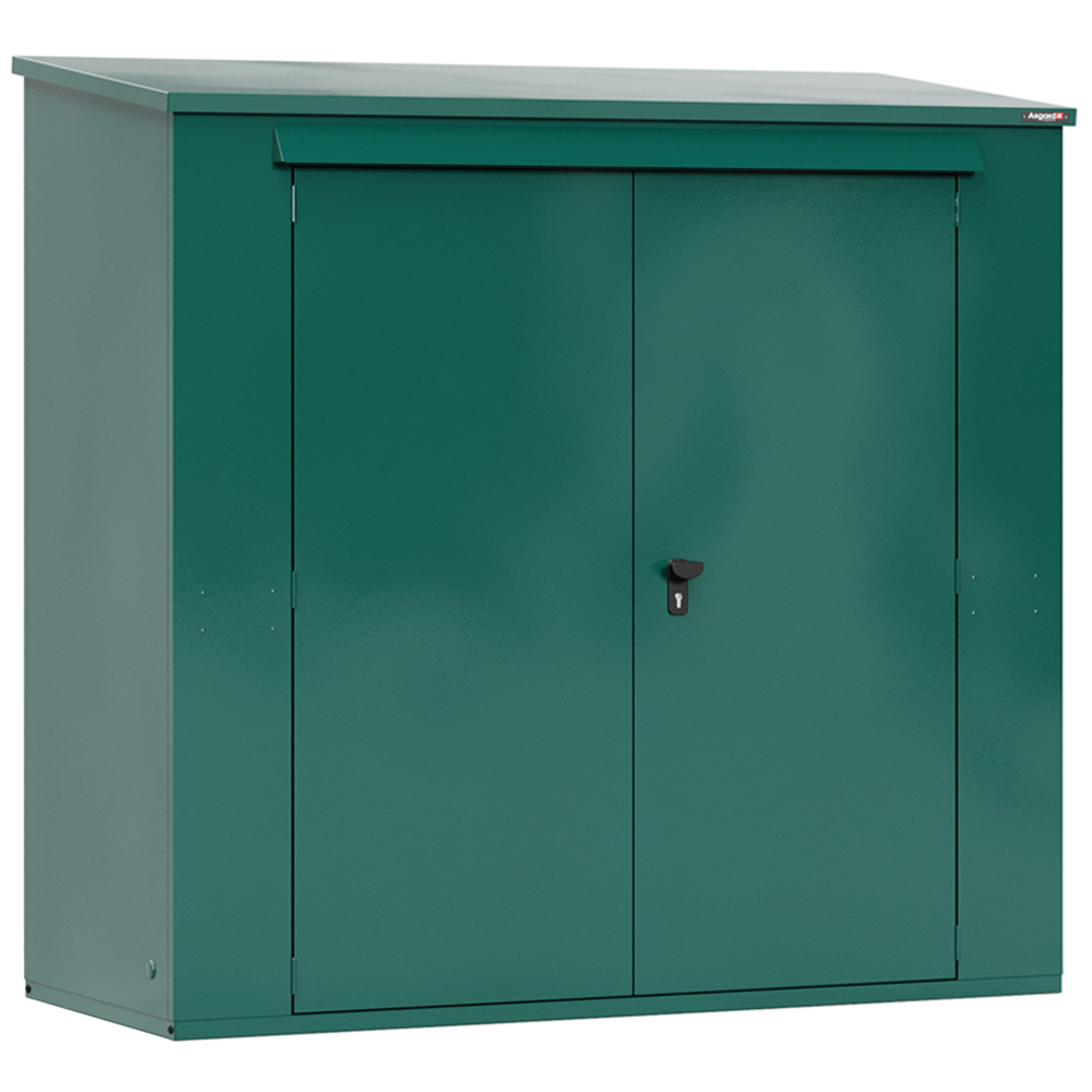 Asgard Trojan Plus 7 x 3ft Green Metal Caravan Shed with Floor and 5 Point Locking