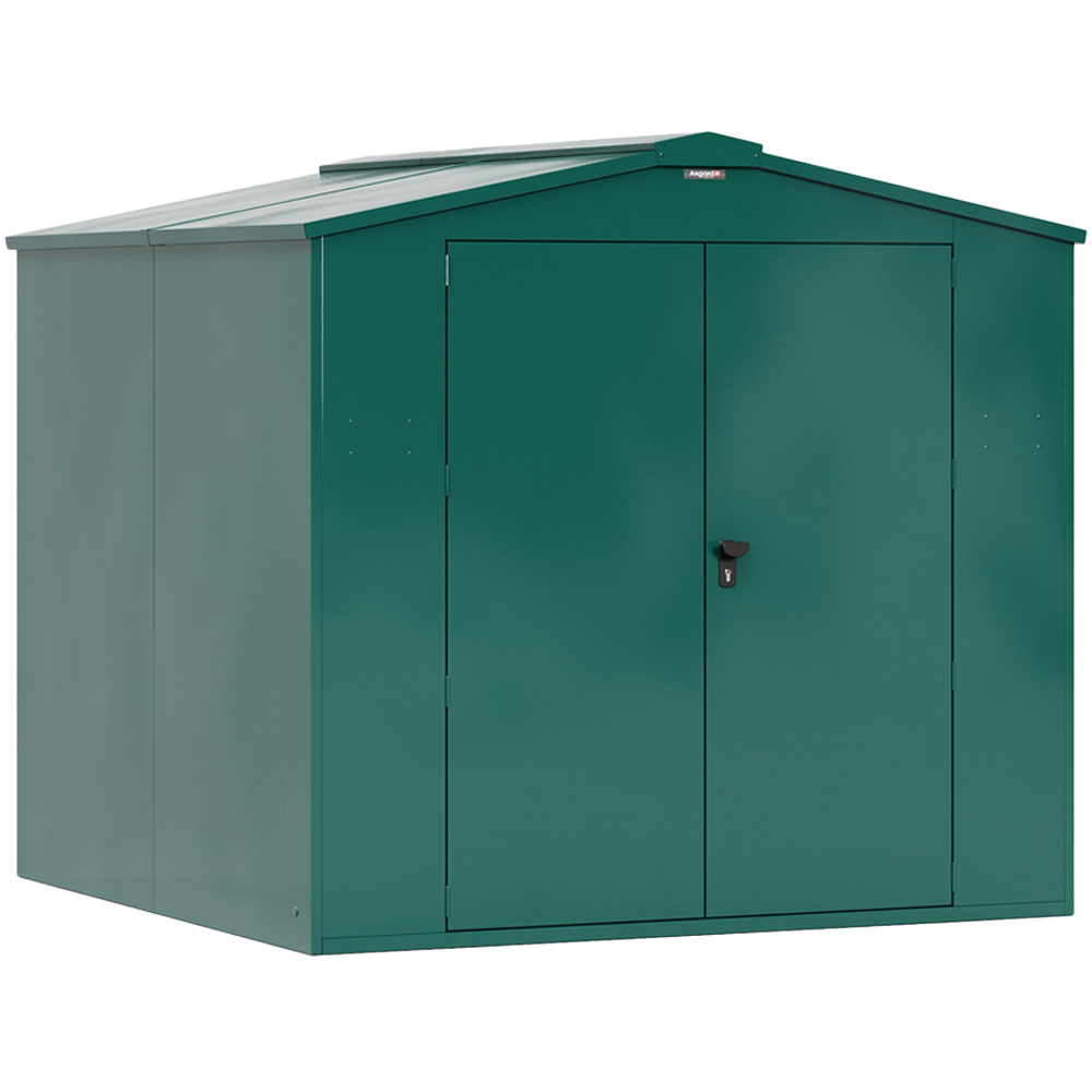 Asgard Gladiator Secured by Design 7 x 7ft Green Metal Garden Shed with Floor and 5 Point Locking