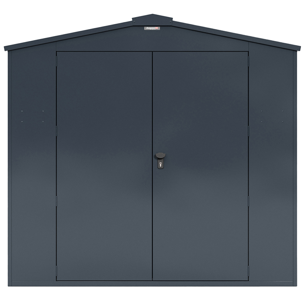 Asgard Gladiator Secured by Design 7 x 14ft Grey Metal Garden Shed with Floor and 5 Point Locking