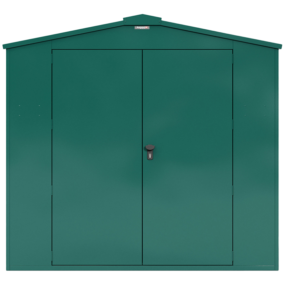 Asgard Gladiator Secured by Design 7 x 14ft Green Metal Garden Shed with Floor and 5 Point Locking