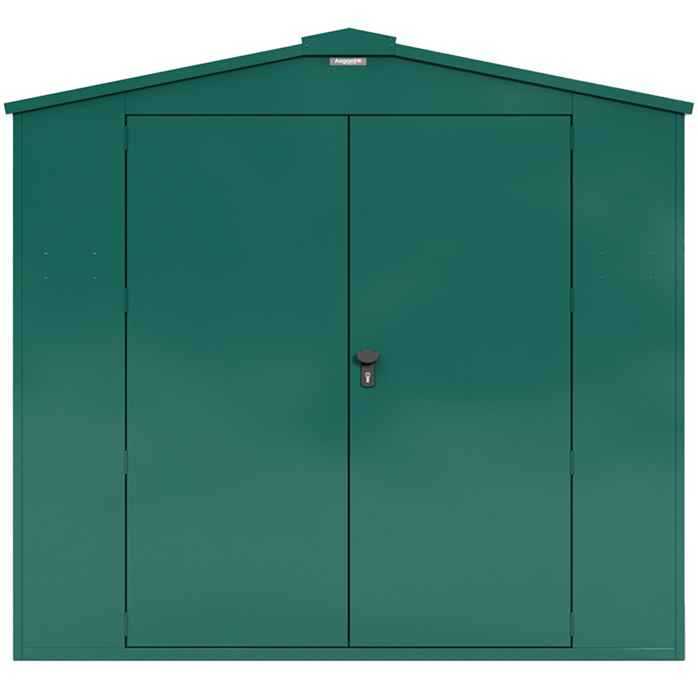 Asgard Gladiator Secured by Design 7 x 14ft Green Metal Motorcycle Shed with Floor and 5 Point Locking