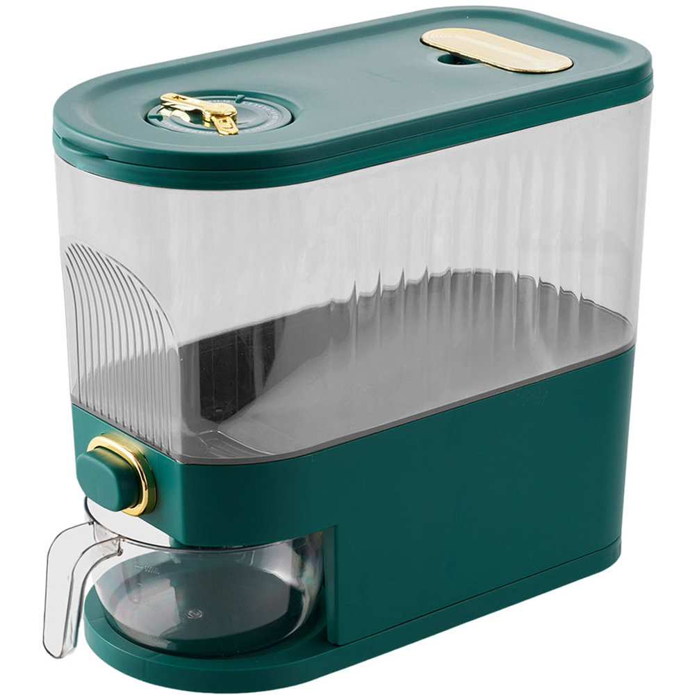 Living and Home Green Airtight Rice Grain Dispenser 5kg