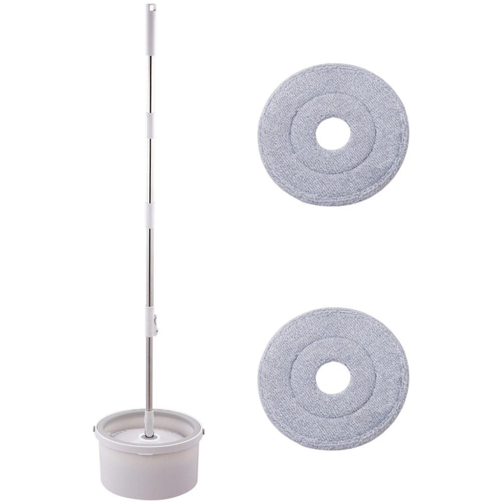 Living and Home Grey Hands Free Spin Mop Bucket Set