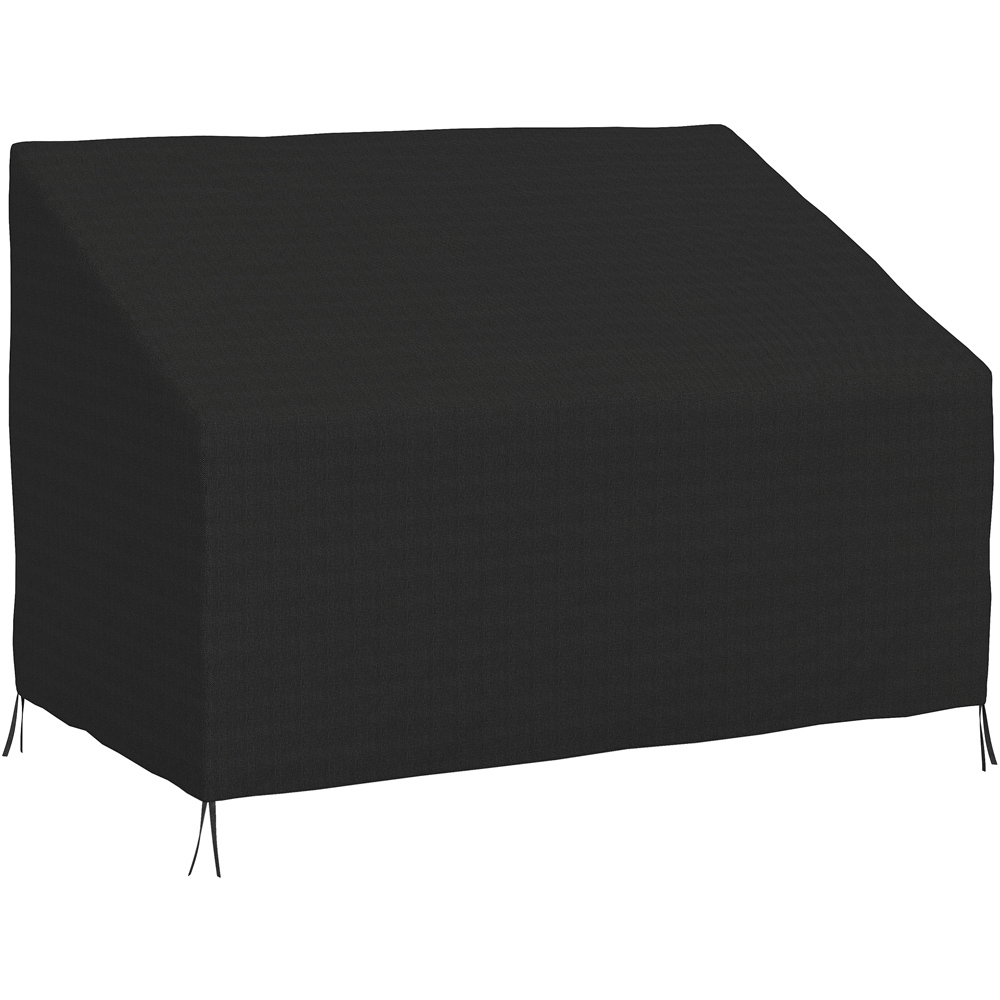 Outsunny 2 Seater Black Garden Sofa Cover 140 x 84 x 94cm