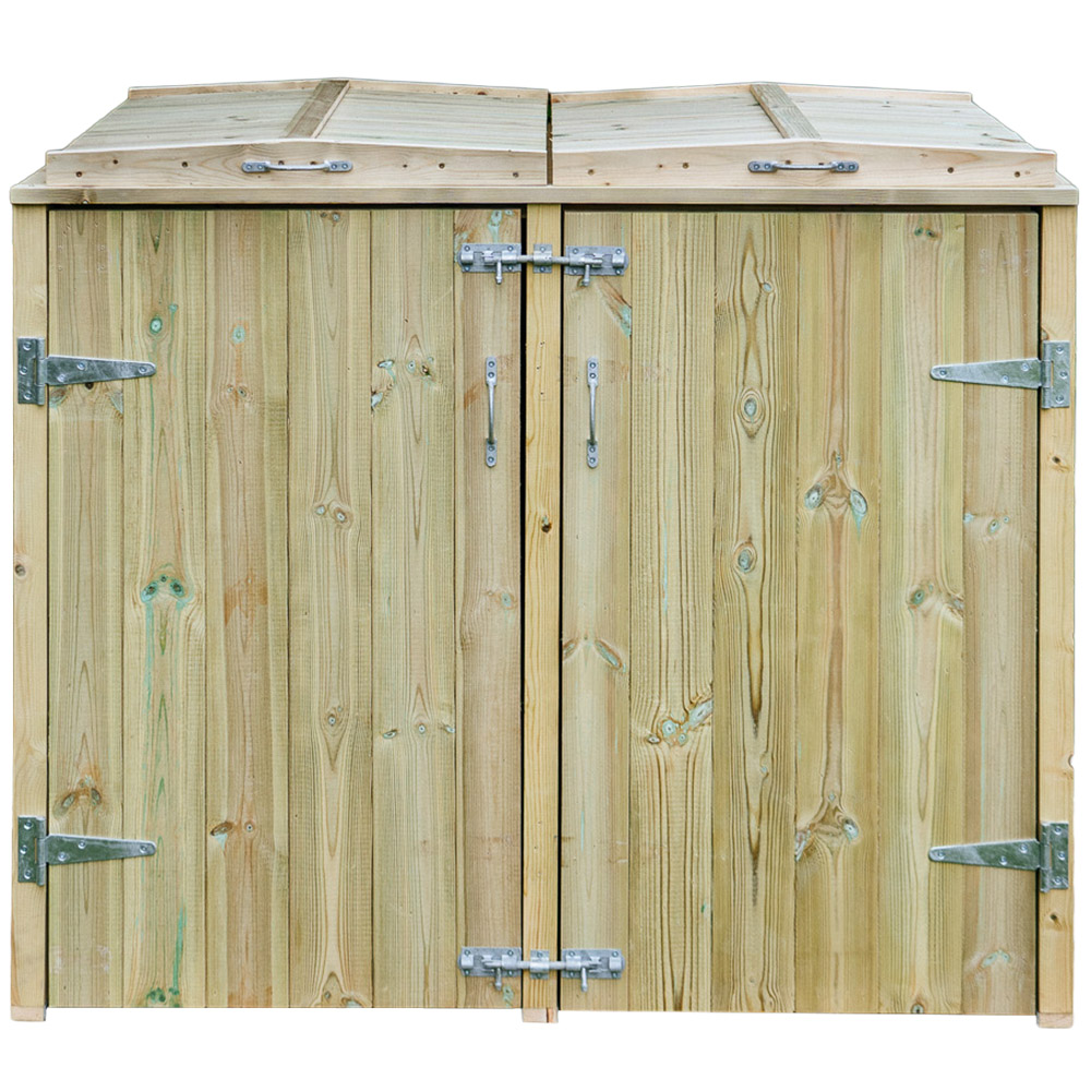 The Garden Village Shireburn 240L Double Wheelie Bin Shed