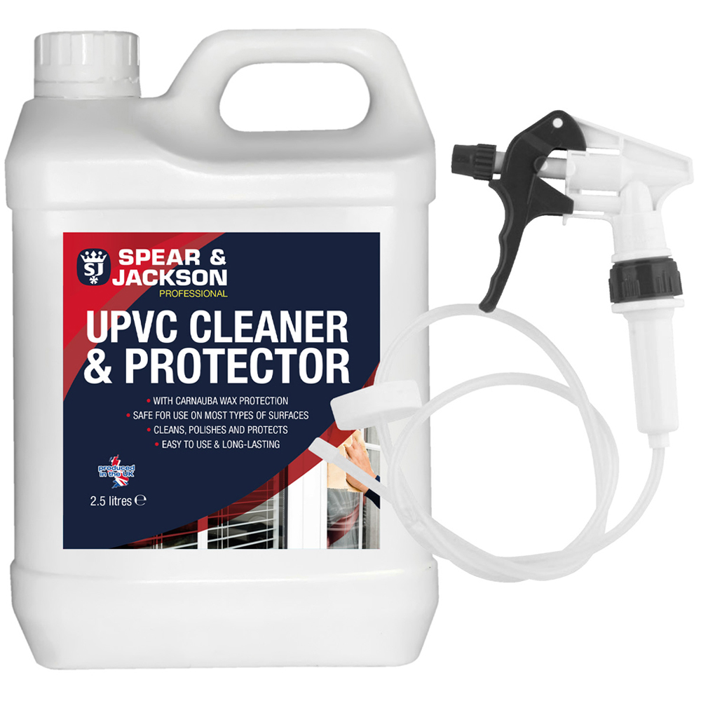 Spear & Jackson UPVC Cleaner and Protector with Long Hose Trigger Spray 2.5L