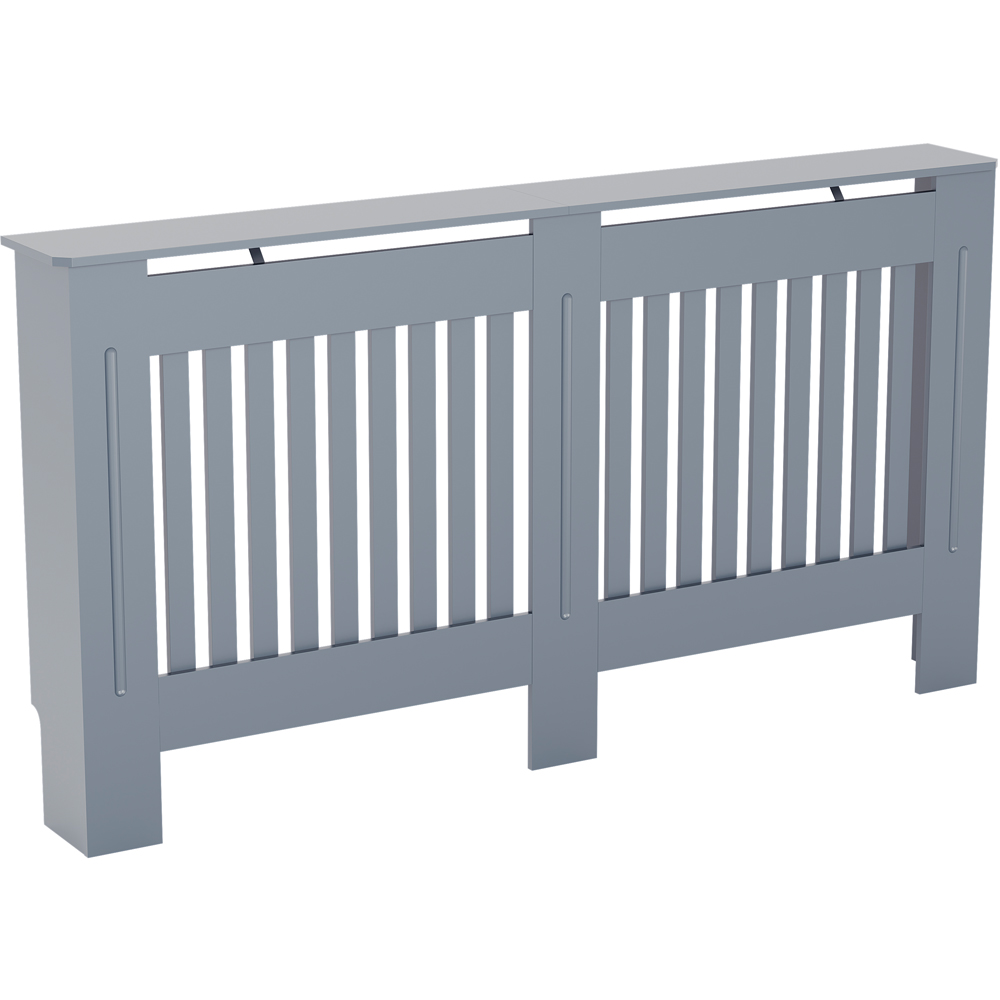 Vida Designs Chelsea Large Radiator Cover - Grey MDF - Modern Design