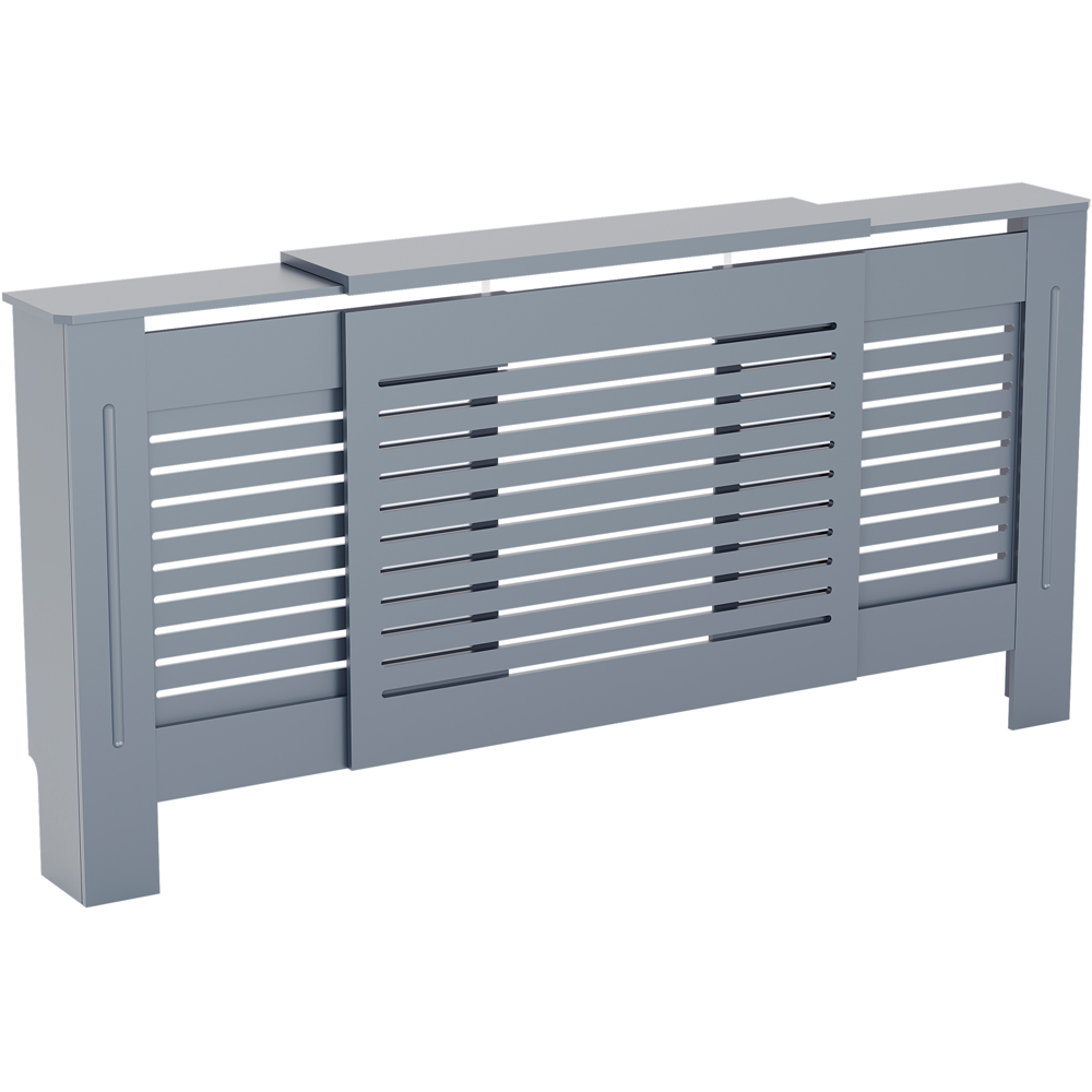 Vida Designs Milton Grey Adjustable Radiator Cover - MDF - Powder Coated Finish
