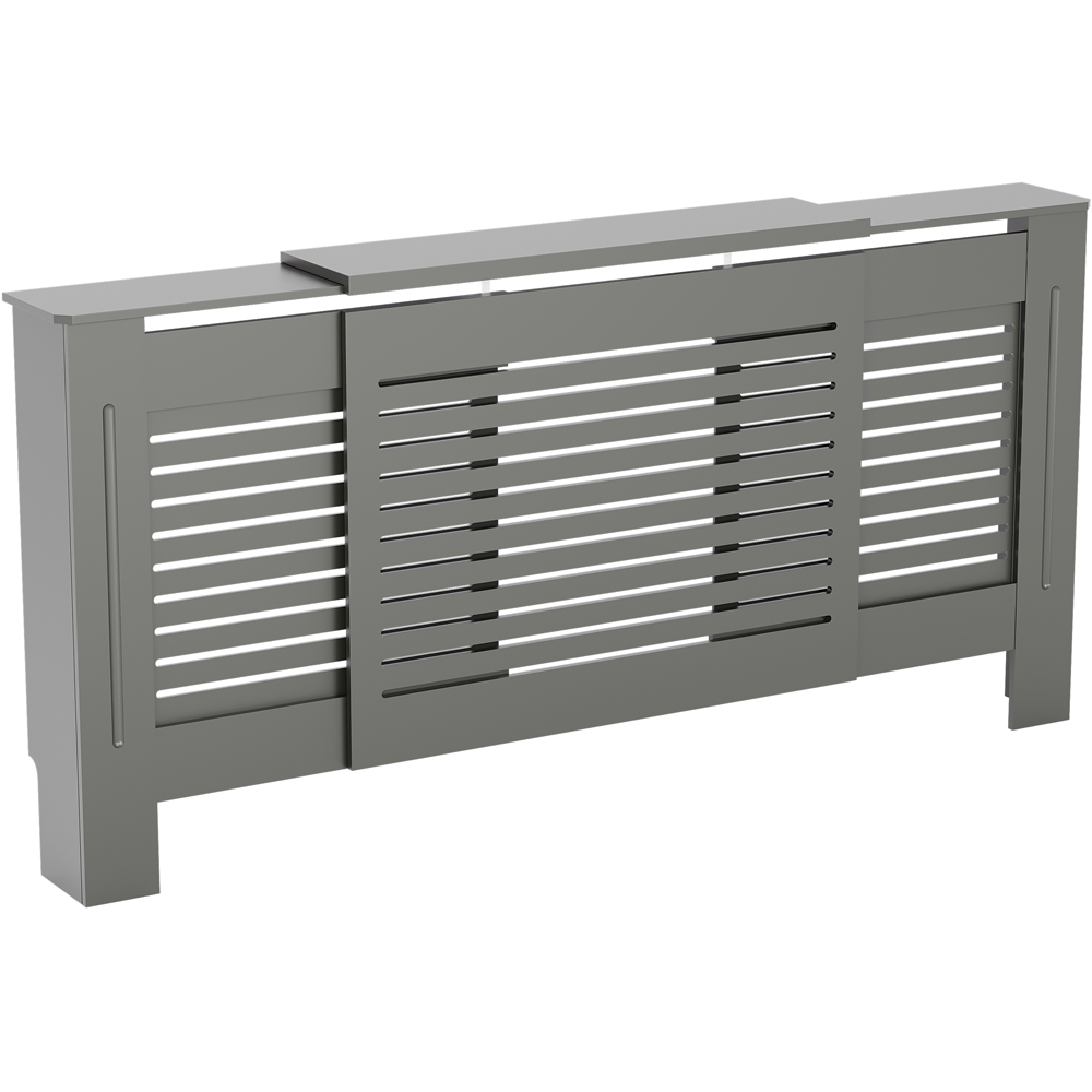 Vida Designs Milton Grey Adjustable Radiator Cover - MDF - Stylish Home Upgrade