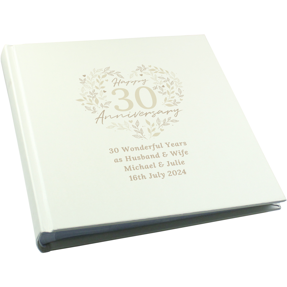 Personalised Memento Personalised 30th Pearl Wedding Anniversary Photo Album