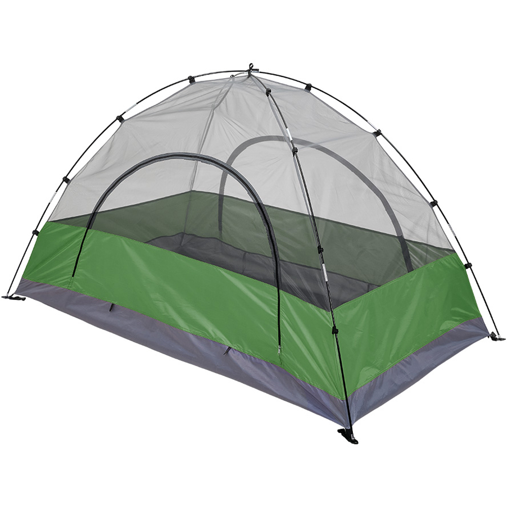 Living and Home 2 Person Camping Tent with Detachable Top Cover Green