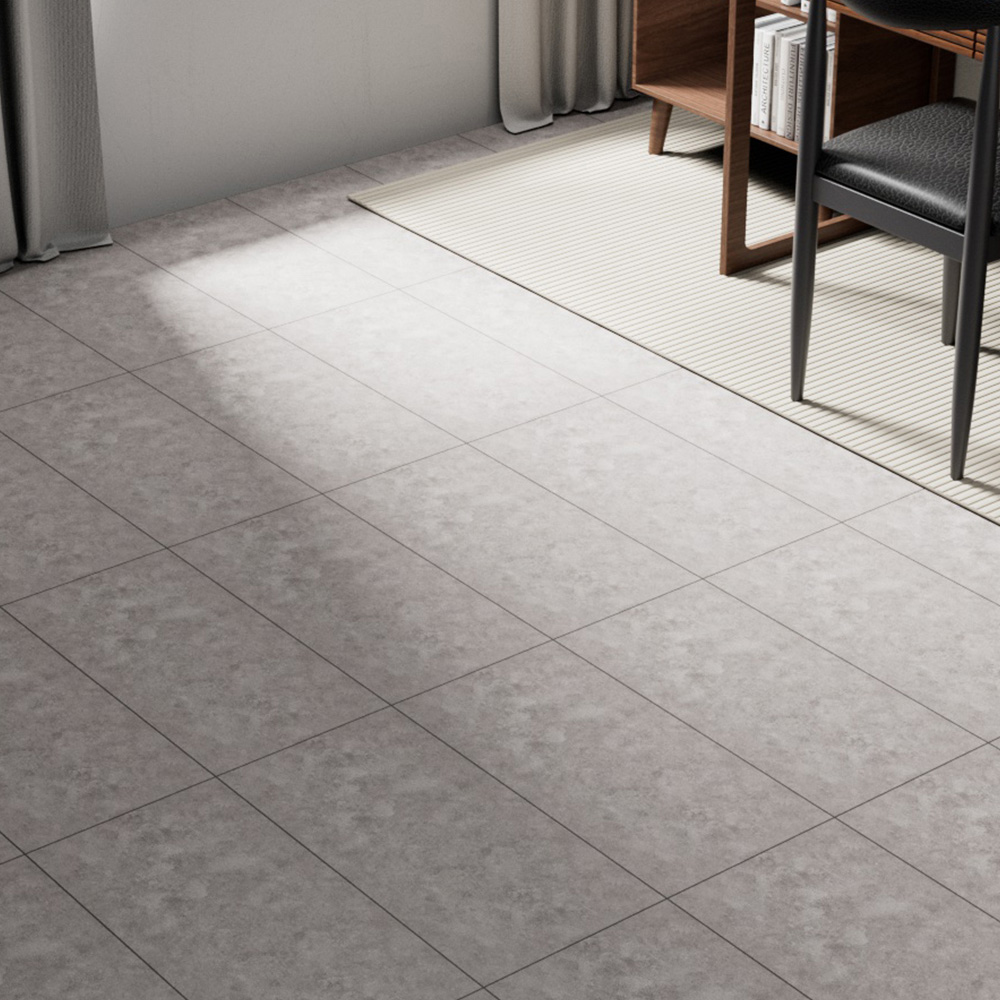 Living and Home PVC Warm Taupe Stone Effect Self Adhesive Waterproof PVC Flooring Plank 28 Pack