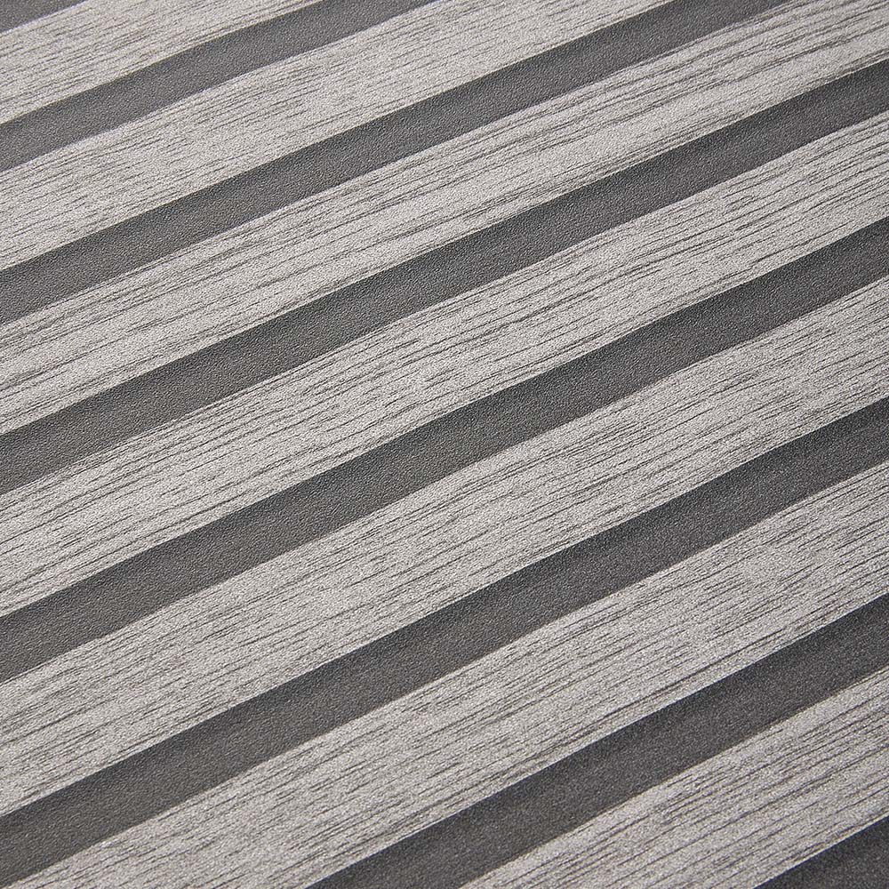 Living and Home 3D Wood Effect Grey Self Adhesive Textured PVC Wallpaper