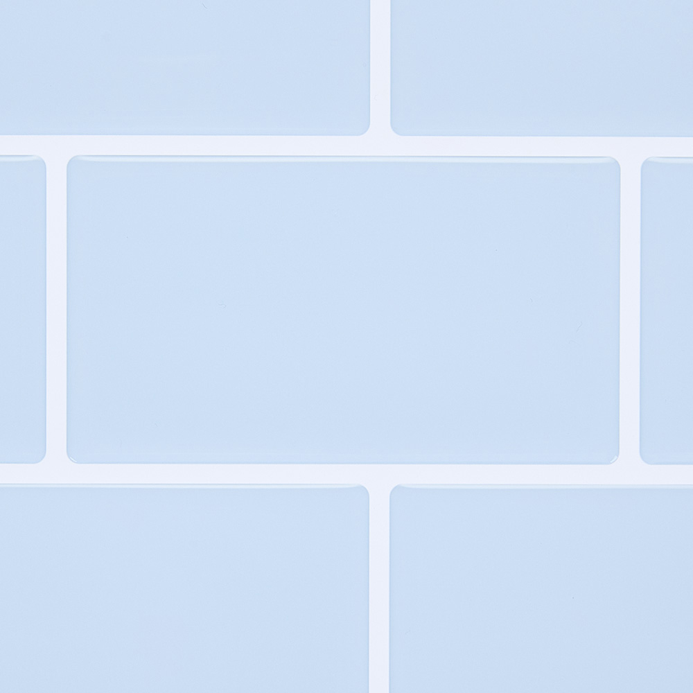 Living and Home Light Blue Lattice Peel and Stick Wallpaper Tile 30 x 30cm 10 Pack