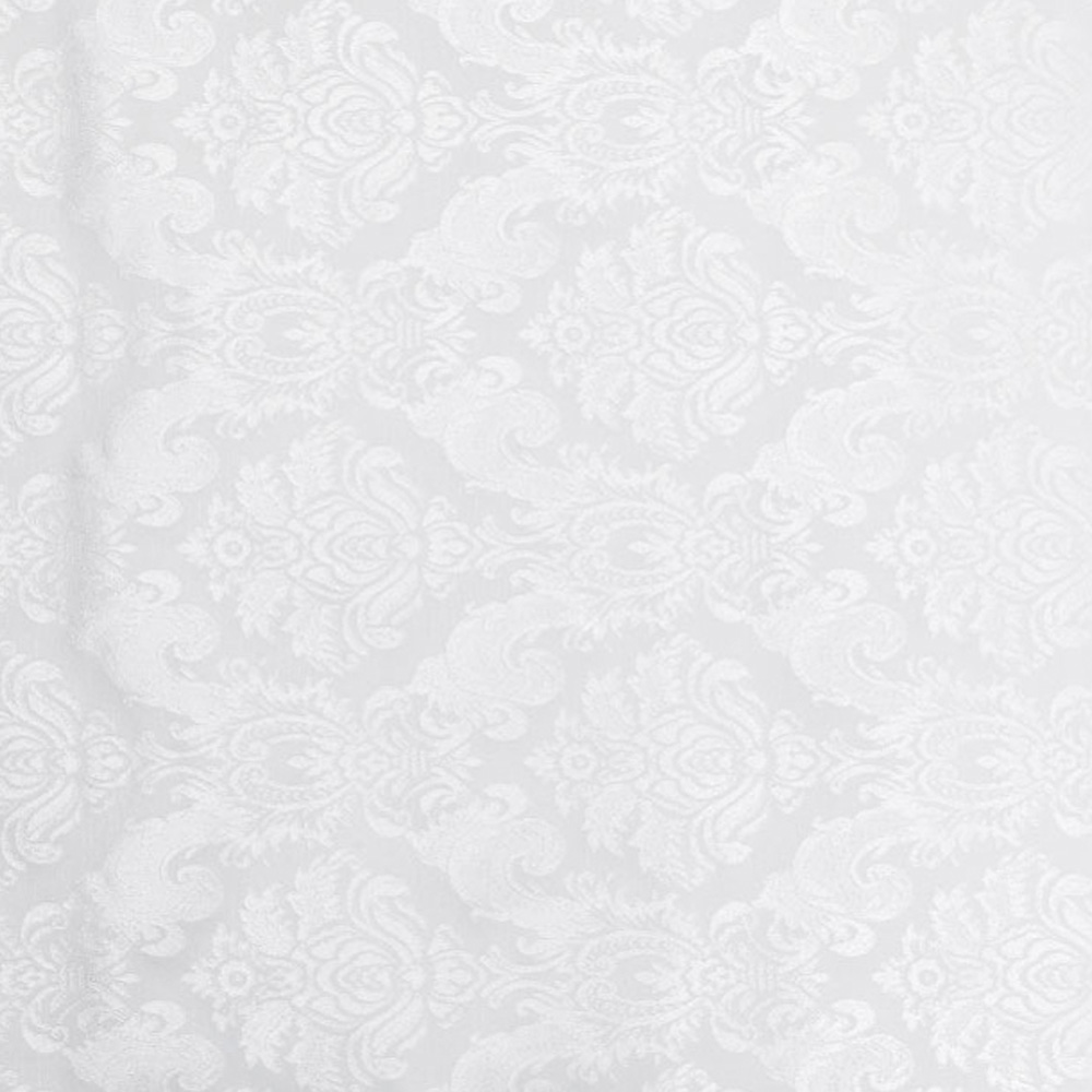 Living and Home Retro Floral Damask White PVC Self Adhesive Wallpaper