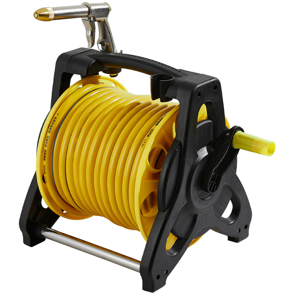 Living and Home 35m Portable Garden Hose Reel Cart
