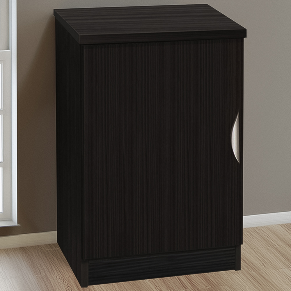 R White Cabinets Single Door Black Desk Height Cupboard