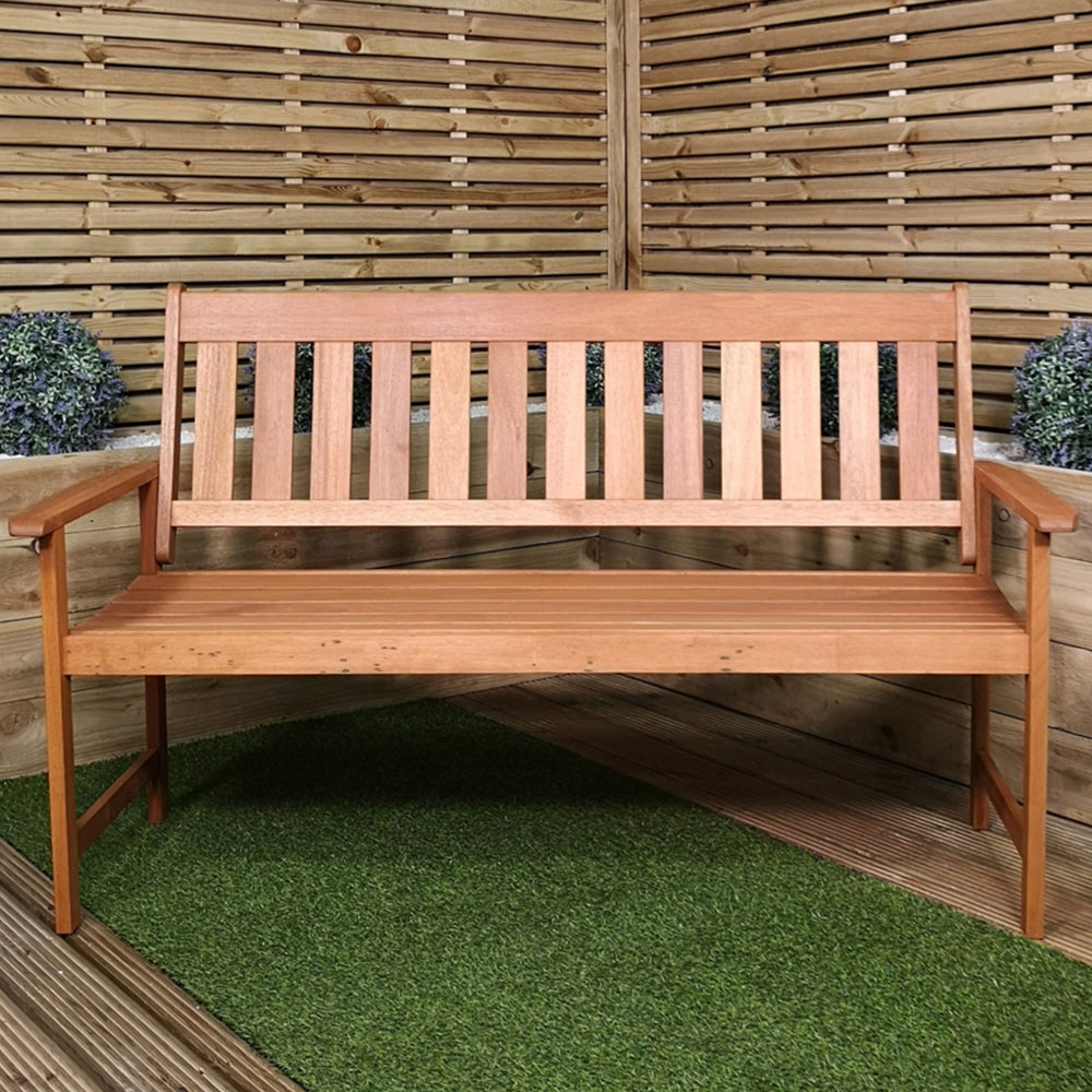 Samuel Alexander Cartmel 3 Seater Wooden Garden Patio Bench