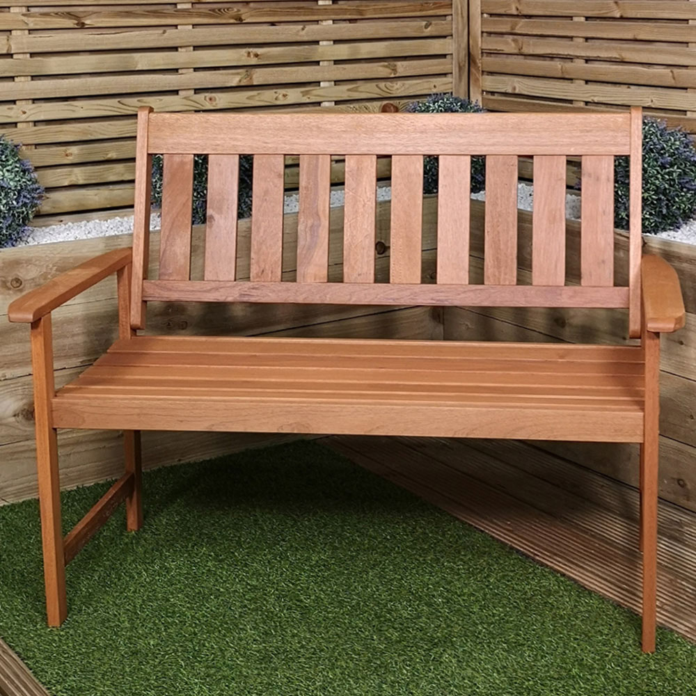 Samuel Alexander Cartmel 2 Seater Wooden Garden Patio Bench