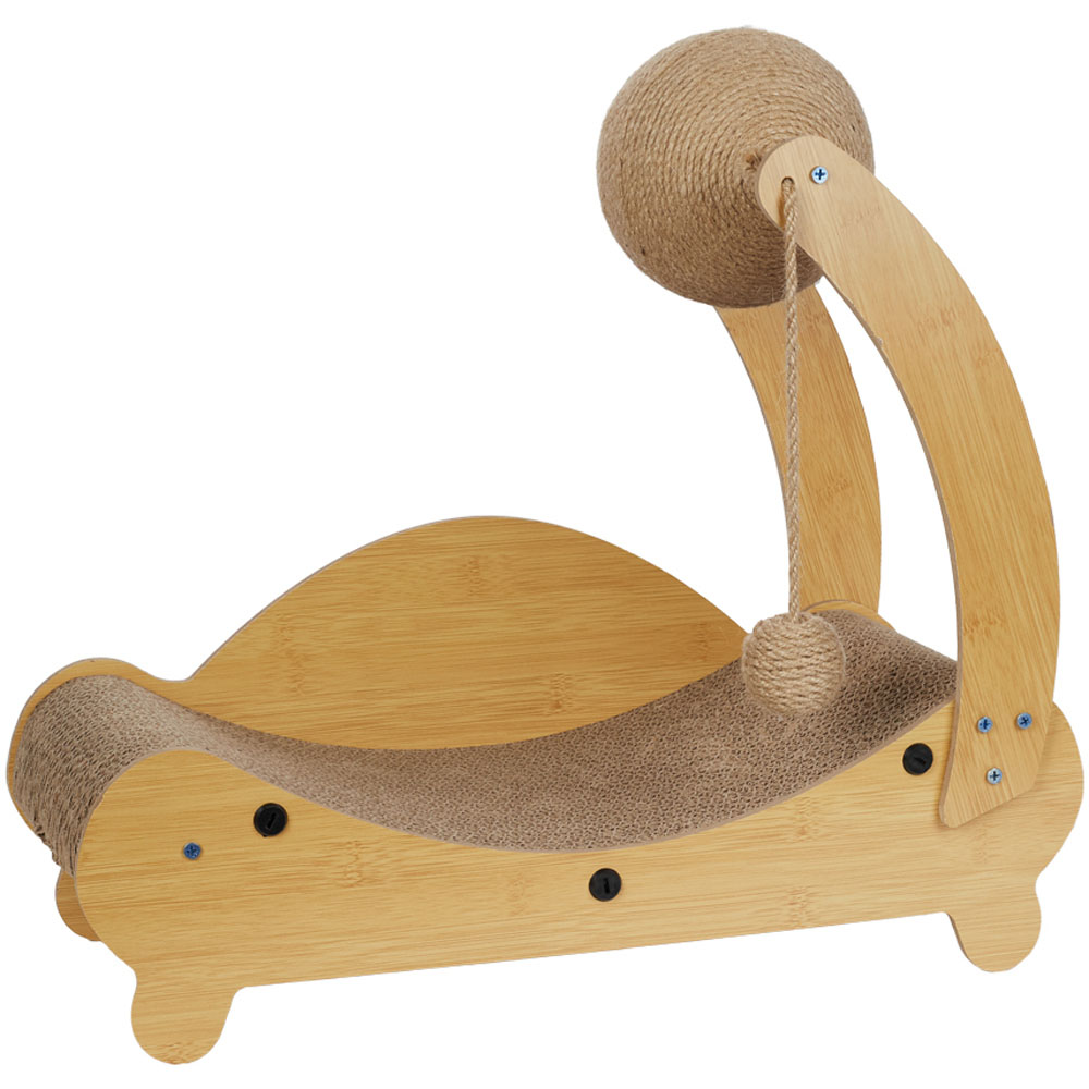 H&O Direct 3 in 1 Cat Scratching Board with Curved Lounge