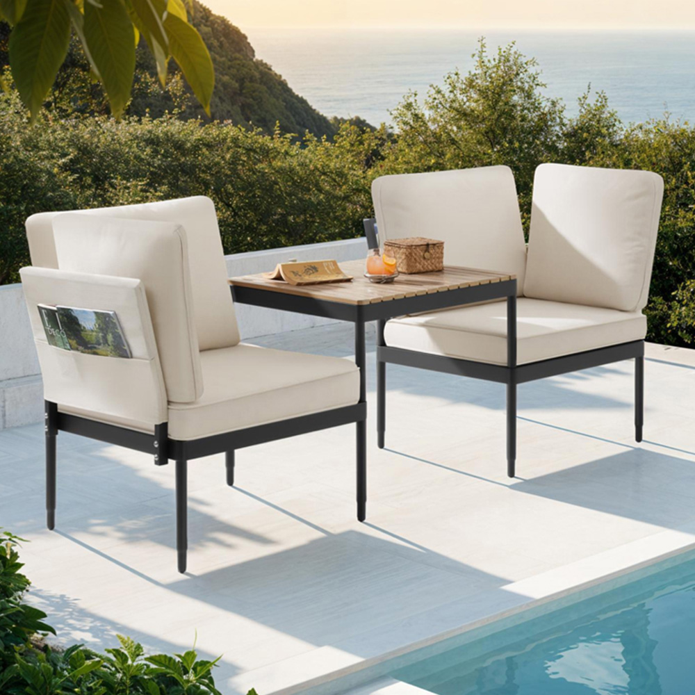 tectake Magaluf 2 Seater 5 in 1 Garden Lounge Set