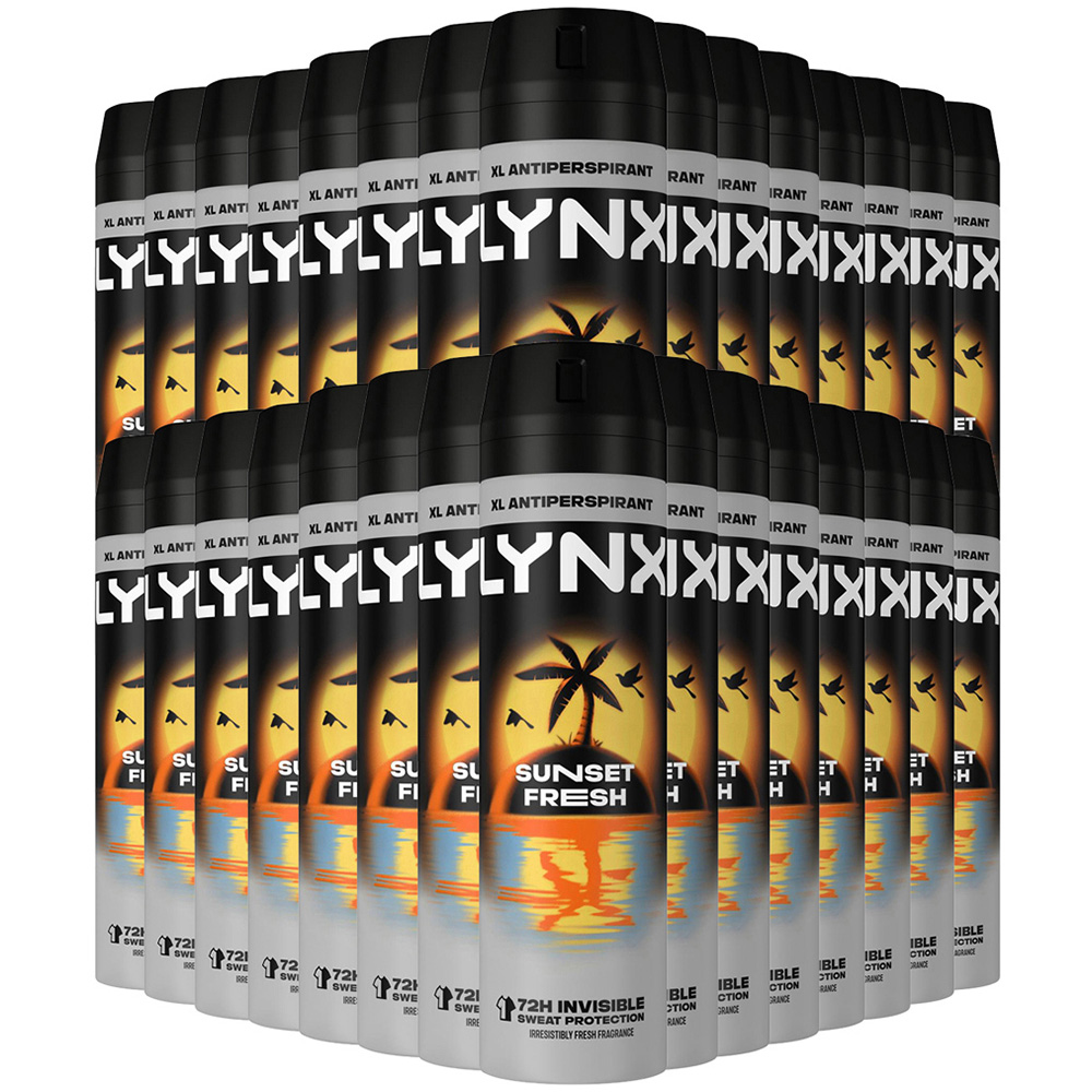 Lynx Sunset Fresh Antiperspirant Deodorant Spray 200ml 30 Pack