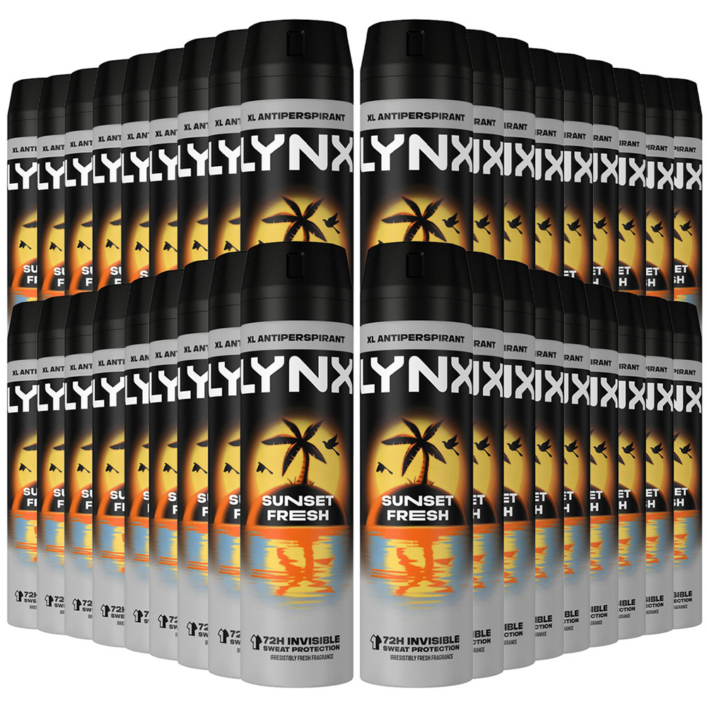 Lynx Sunset Fresh Antiperspirant Deodorant Spray 200ml 36 Pack