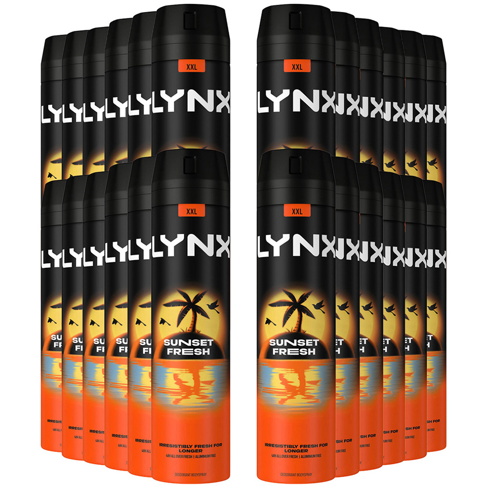 Lynx Sunset Fresh Deodorant Body Spray 250ml 24 Pack