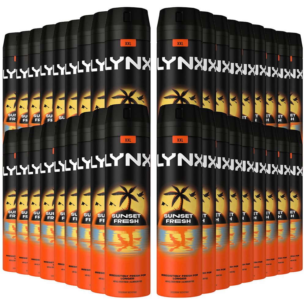 Lynx Sunset Fresh Deodorant Body Spray 250ml 36 Pack