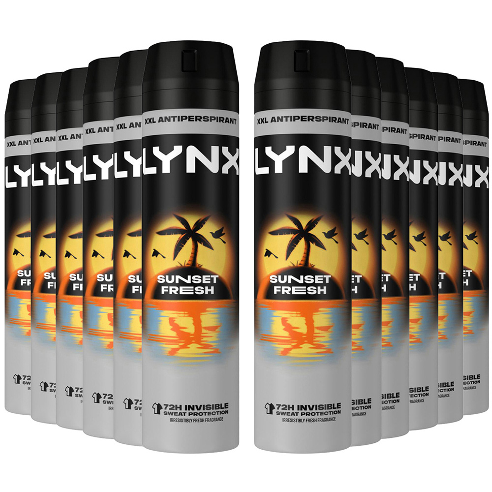 Lynx Sunset Fresh Antiperspirant Deodorant Spray 250ml 12 Pack