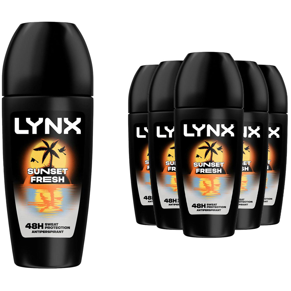Lynx Sunset Fresh Antiperspirant Deodorant Roll On 50ml 6 Pack