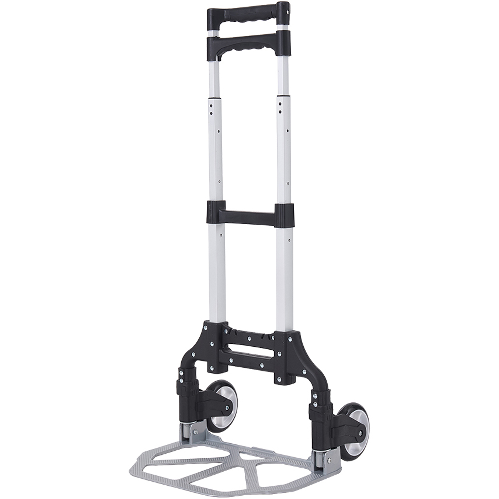 Living and Home Aluminium Alloy Folding Hand Truck with Bungee Cord 75kg