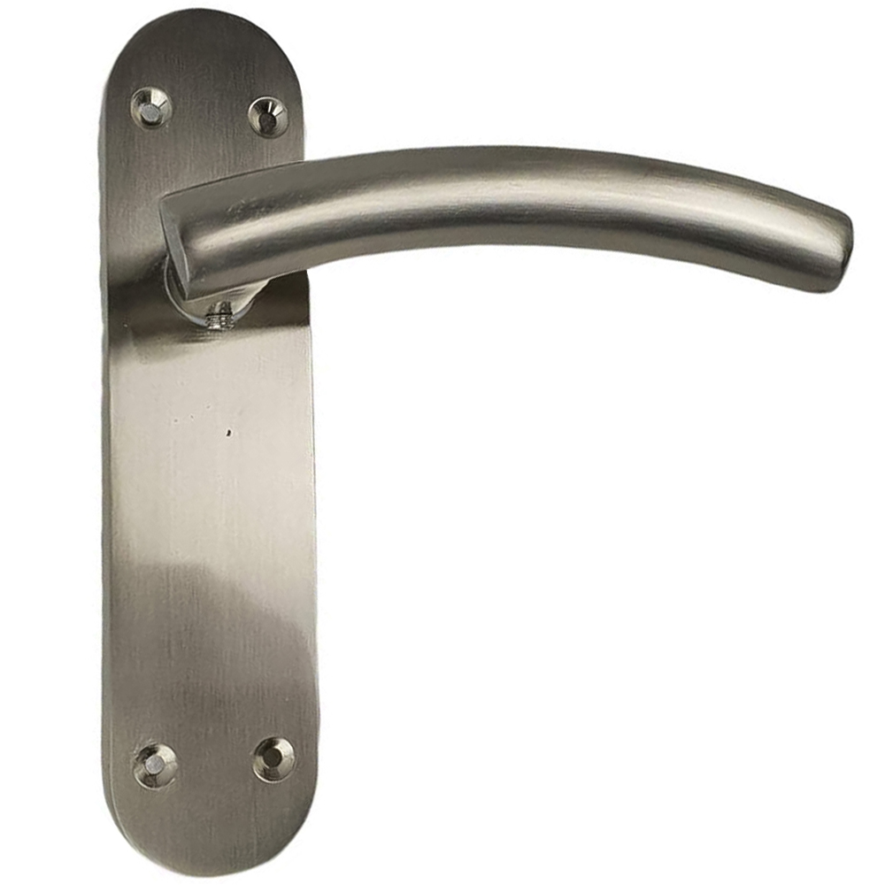 Golden Grace Satin Stainless Steel Arched T-Bar Door Handle Set 180 x 45mm