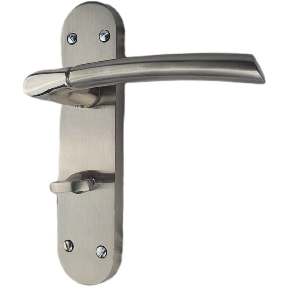 Golden Grace Duo Polished and Satin Stainless Steel Indiana Bathroom Handle Set 182 x 45mm
