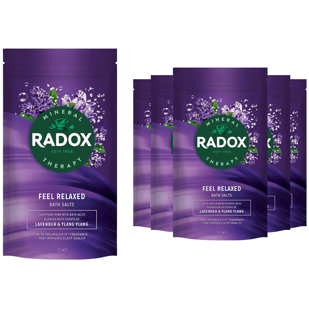 Radox Mineral Therapy Sleep Aromatherapy with Lavender and Ylang Bath Salts 900g 6 Pack