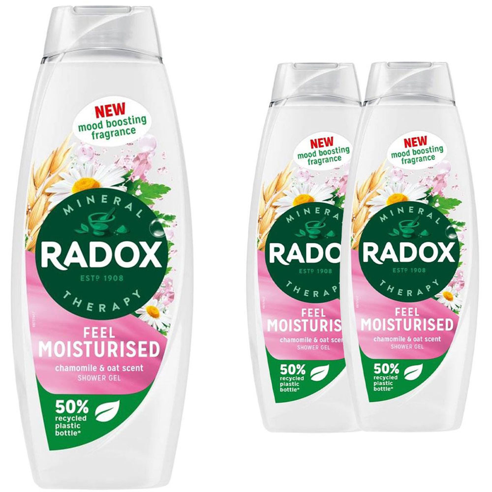 Radox Mineral Therapy Feel Moisturised Mood Boosting Fragrance Shower Gel 675ml 3 Pack