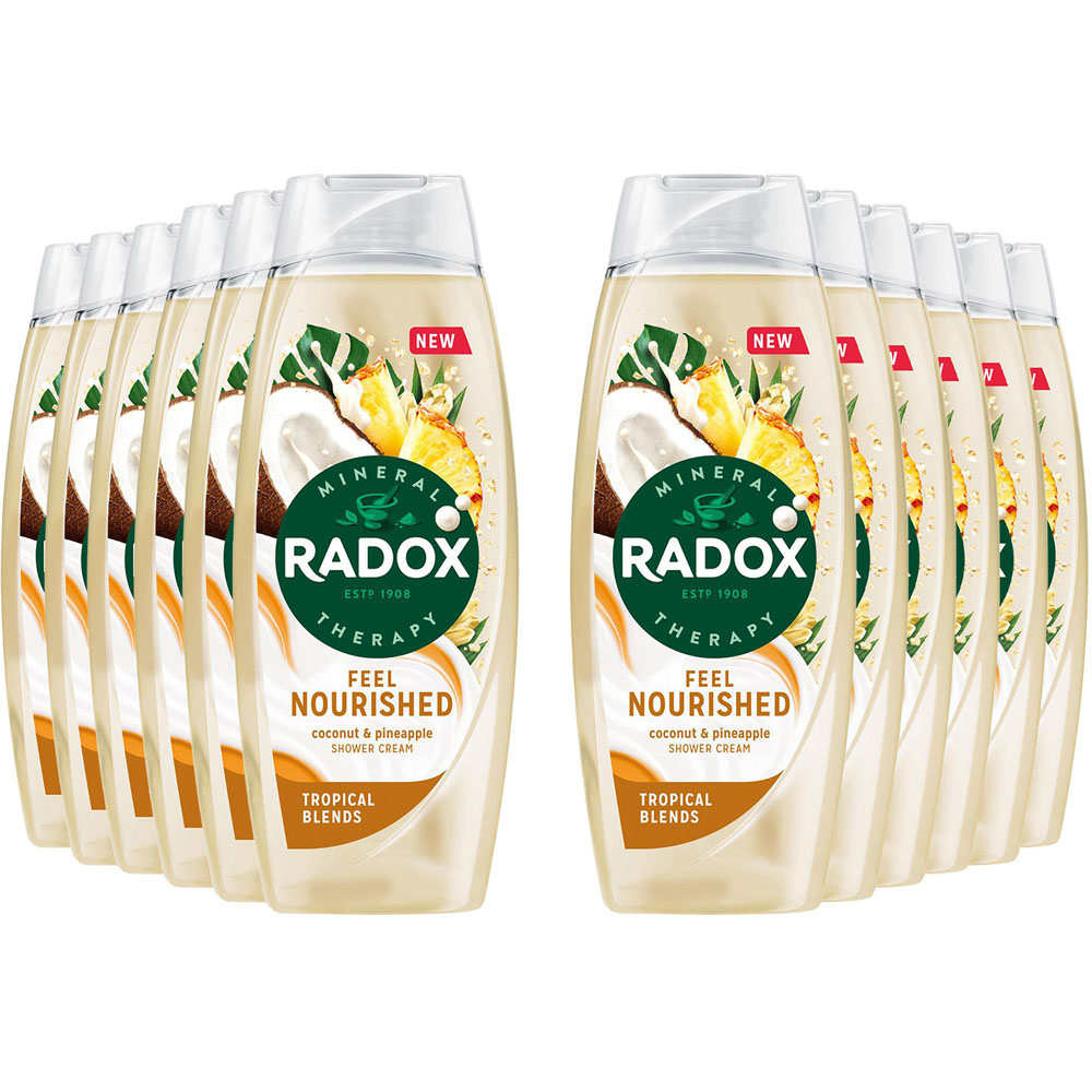 Radox Mineral Therapy Feel Nourished Coconut and Pineapple Shower Gel 450ml 12 Pack