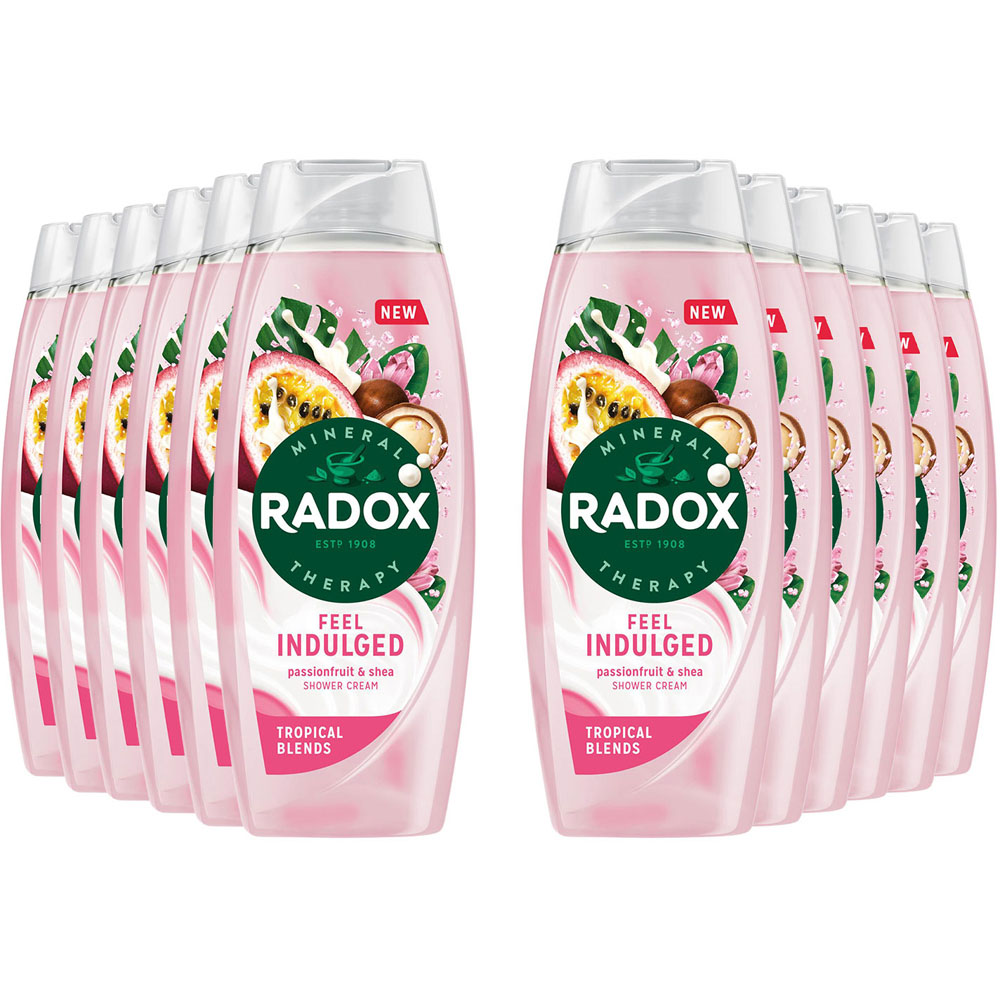 Radox Mineral Therapy Feel Indulged Passion Fruit and Shea Shower Gel 450ml 12 Pack