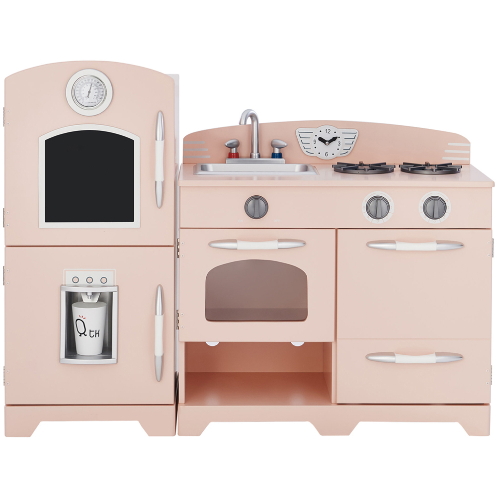 Teamson Kids Little Chef Fairfield Pink Retro Kitchen Play Set - Wood - New