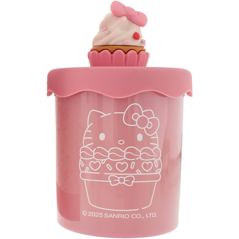 Hello Kitty Bakery Strawberry Cupcake Candle with 3D Silicone Lid 206g