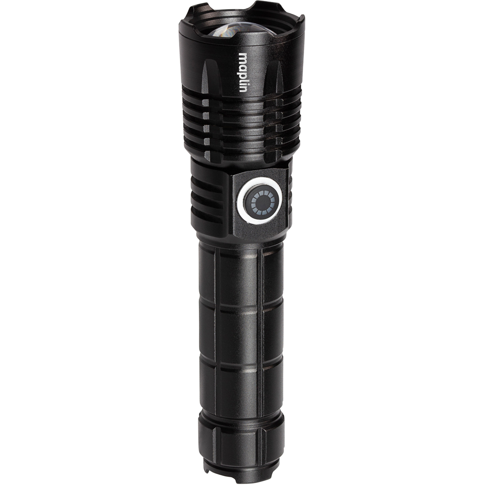 Maplin LED Torch with USB-C Rechargeable Battery