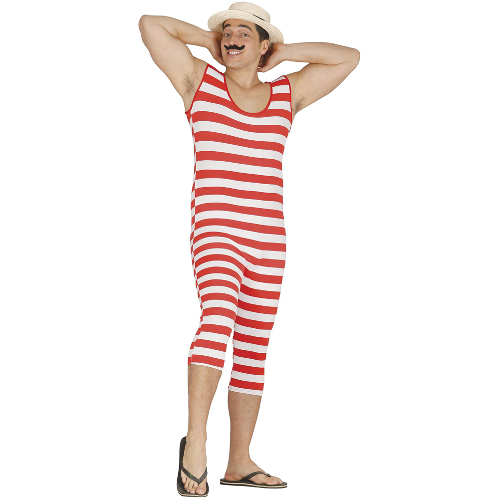 Fiestas Guirca Adult Strongman White and Red Costume Medium