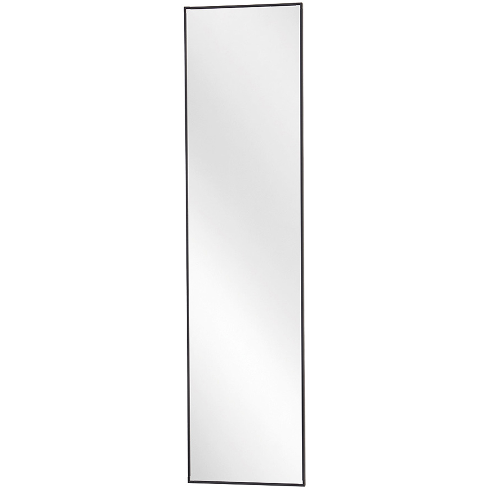 Living and Home Black Slim Full Length Wall Mounted Mirror 120cm