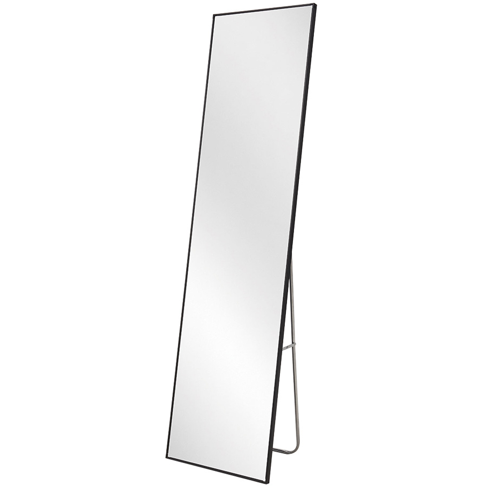 Living and Home Black Slim Full Length Wall Mounted Mirror 150cm