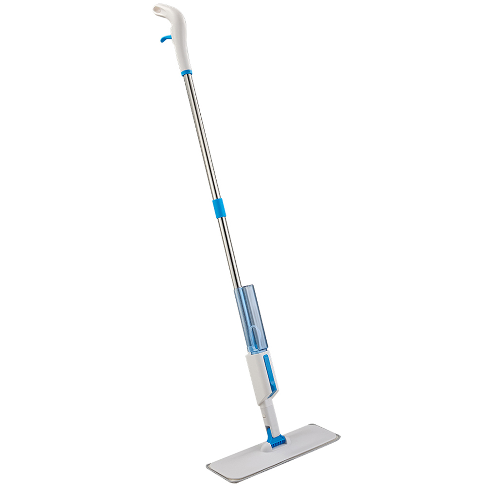 Living and Home Grey White Adjustable Multifunction 2-in-1 Spray Mop and Window Squeegee 40cm