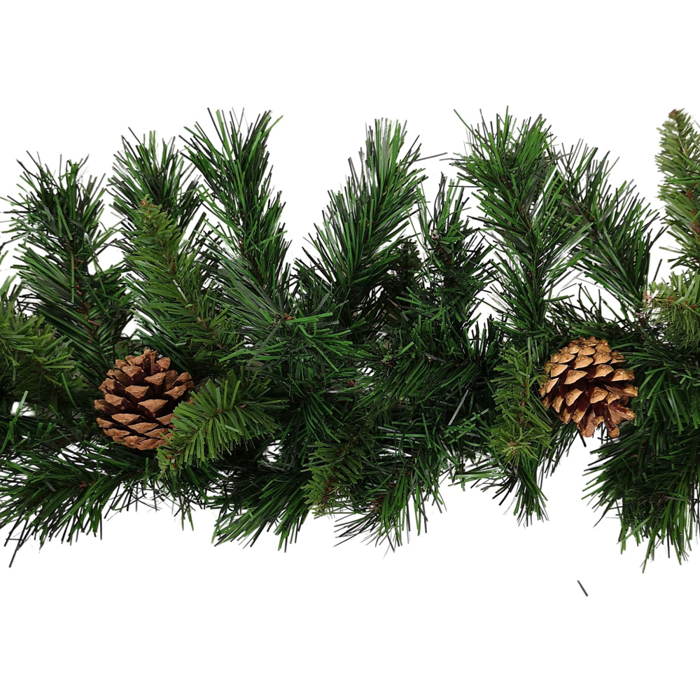 Samuel Alexander Princess Christmas Garland with 180 Tips and 14 Pinecones 270cm