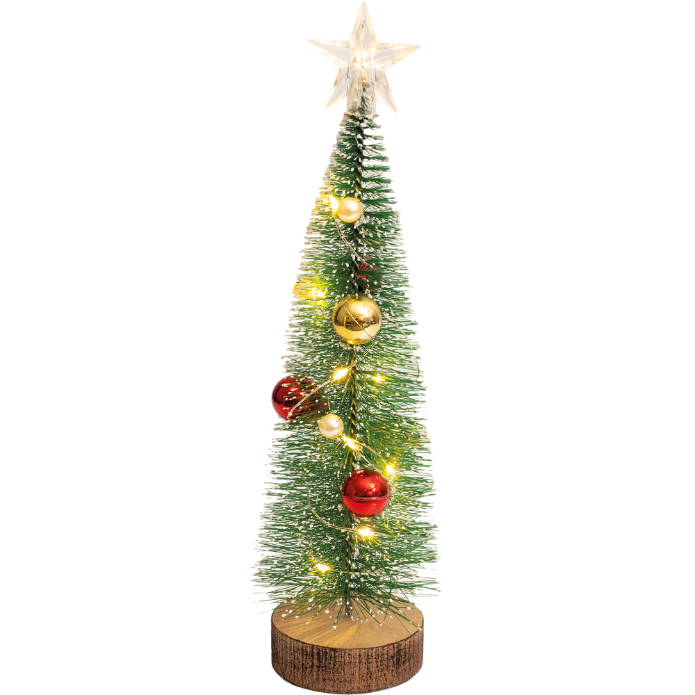 Xmas Haus Light Up Gold and Red Bauble Christmas Tree