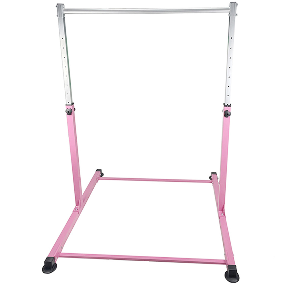 Gr8 Home Gymnastics Horizontal Kip Bar - Pink - Adjustable - Kids